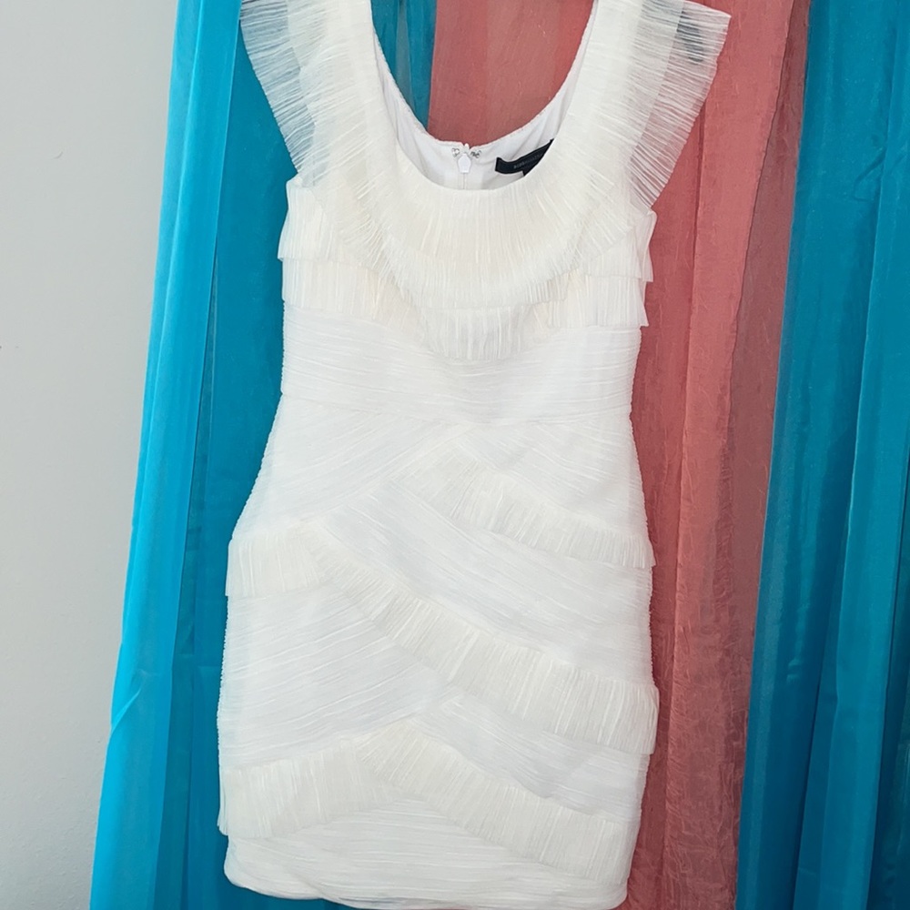 🔥BCBGMaxazaria Briana organza short pleated dress - Picture 5 of 6